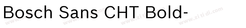 Bosch Sans CHT Bold字体转换